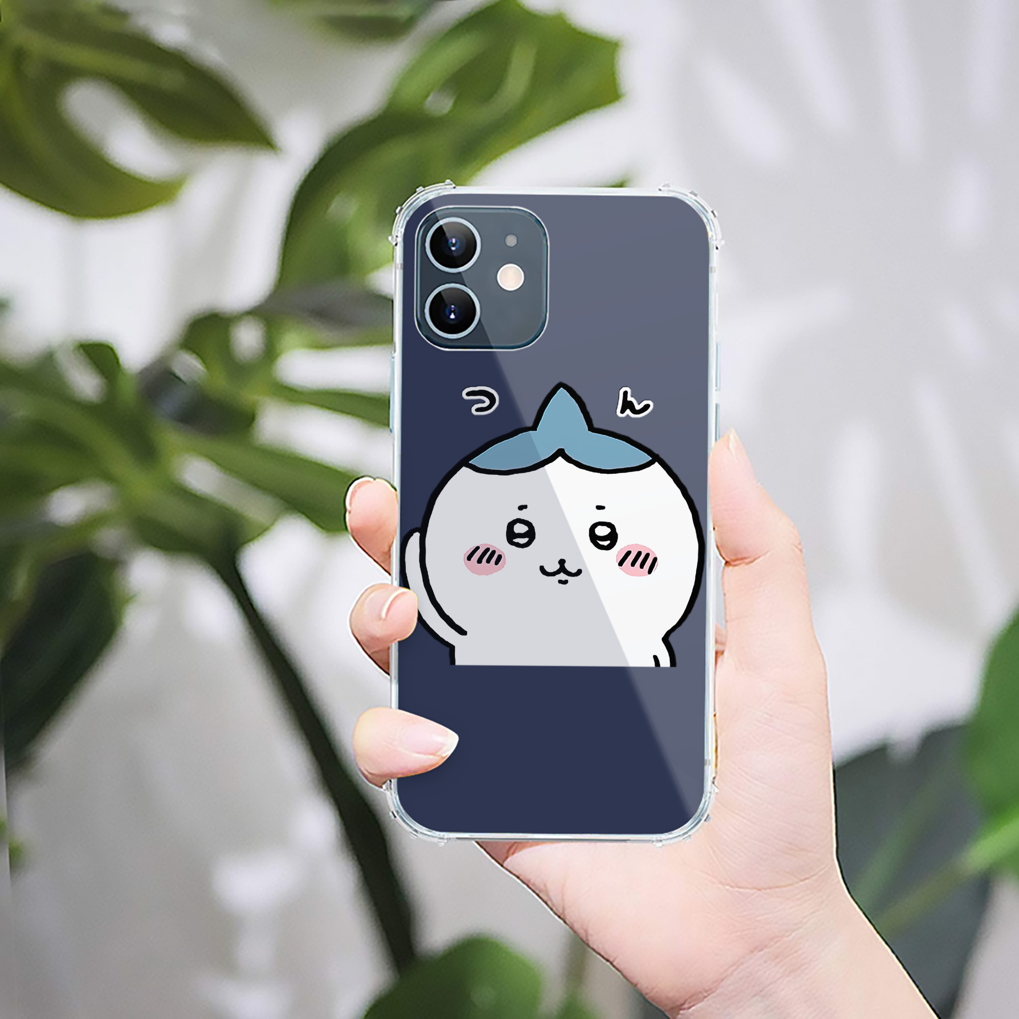 （画像用） ちいかわ ハチワレ Chii-kawa hachiware 【iPhone 12シリーズ対応】透明スマホケース（クリアソフトケース）